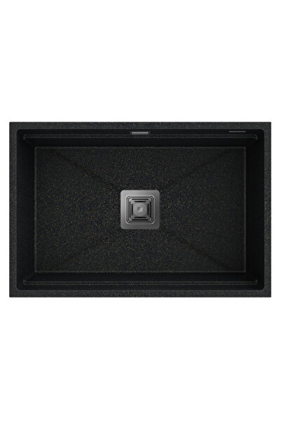 Granitan Pachet chiuveta Epir 70, granit, 700x500x210mm, Undermount, Negru cu...