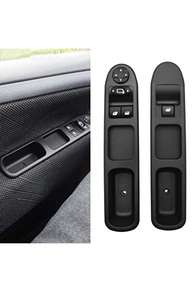 HEBERUCK Set Comutatoare Geamuri Electrice, Peugeot 207, Control Facil, 2 Pie...