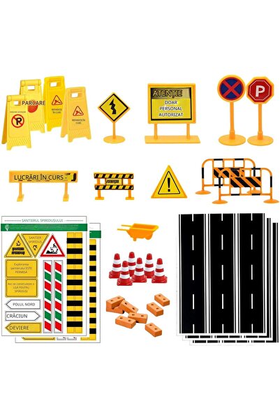 MIULEE Set Accesorii Santier Miniatura Pentru Papusi, Dezvolta Abilitatile Pr...