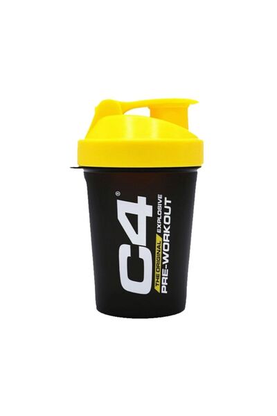 Cellucor C4 Μαύρο Στερεό με Κίτρινο Σέικερ - 600ml