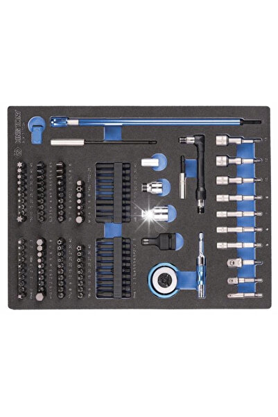 King Tony Set de biți 1/4 " + Accesorii 117 piese. + INTEGRĂȚIE PENTRU CARRIO...