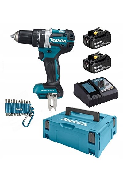Makita Mașină de găurit și înșurubat cu impact 18V kit 2x3,0Ah DHP484RFJ