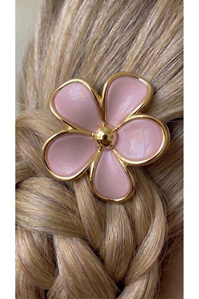 EKİDORA Lotus Model Flower Hairpin Women's Hair Catcher Clasp Colorful Acetat...