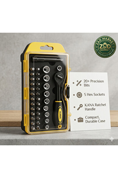 KANA "Kana" Professional Wrench & Socket Set - with Case for Home Repairs and...