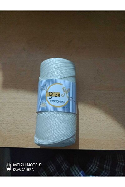 GİZA Makrume Rope Bag Rope Cream 1 Piece Color: 010 (200 Grams)