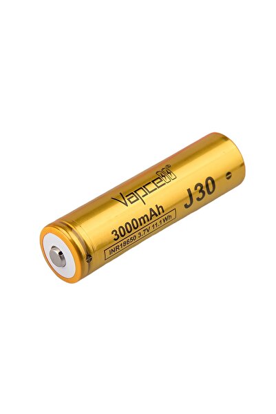 Vapcell Μπαταρία J30 18650 3000mAh 15A/25A με εξωτερικό θετικό ακροδέκτη