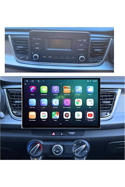 Carplayer Kia Rio android screen 13 inch model 2018-2023 wireless applecarpla...