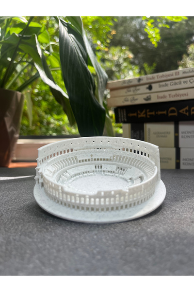 KALIPDIŞI 3D Dekoratif Kolezyum (Colosseum) Minyatür Maketi - Antik Roma Kole...
