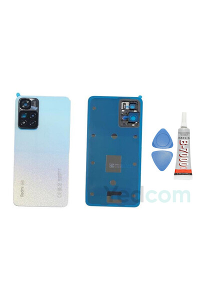 Yedcom Xia omi Redmi Note 12 Pro 4G Beyaz Kamera Camlı Arka Pil Kapağı Batary...