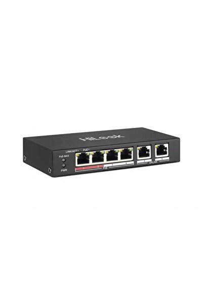 Hikvision Switch PoE 4x PoE 2x Uplink 10/100Mbps pentru camere HiLook