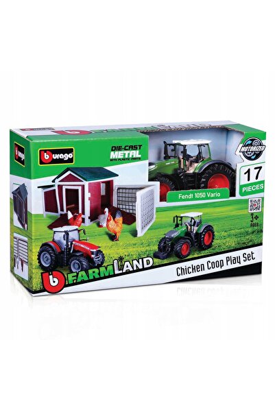 Bburago Junior SET DE JUCĂRIE FERMOAR METALIC, FERMĂ, BBURAGO, DIFERITE CULORI