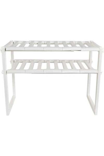 SKY TOUCH SKY-TOUCH 2 Tiers Expandable Kitchen Organizer, Multi-Functional Sh...