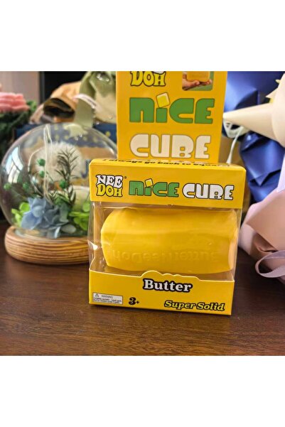 Needoh Nice Cube Butter Edition Super Solid Squish Stress Relief Fidget Toy(Y...