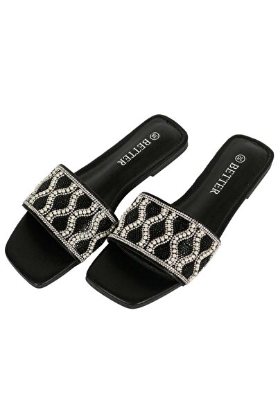 Better Ladies Flat Sandal Black