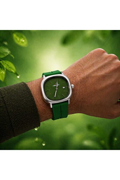 iqraafashion Stylish Green Silicone Strap Analog Wrist Watch For Men & Women