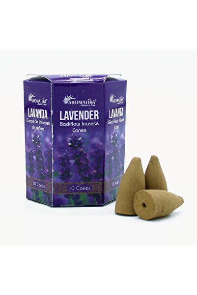 Aromatika Conuri parfumate cu reflux – LAVANDĂ | Pentru cascade de fum (10 co...