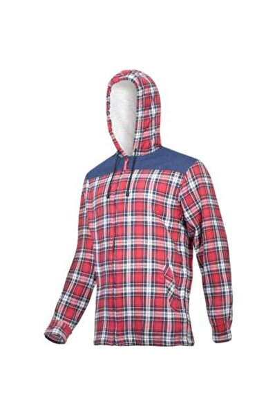 Lahti Pro Jacheta Flanel Cu Carouri Captusita / Rosu - M