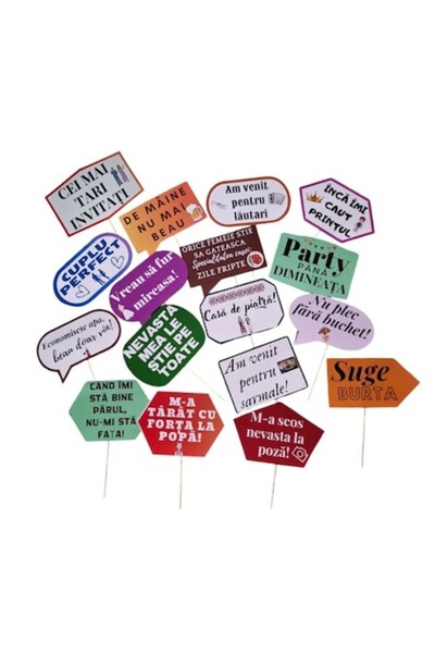 OEM Set de recuzită pentru nuntă, carton lucios, multicolor, 12x20, 50 buc.