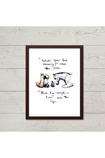 The Boy The Mole The Fox and The Horse Posteri – Dekoratif Çerçeveli Motivasyon Tablosu