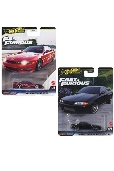 HOT WHEELS Fast & Furious - Premium Nissan 240SX (S14) - Nissan Skyline GT-R ...