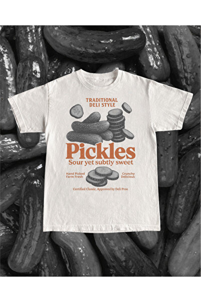 Grafftee Clothing Pickles Printed Unisex Oversize T-Shirt