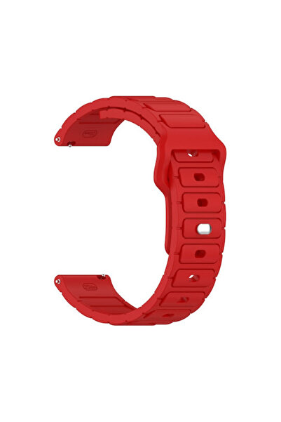 OEM Λουράκι σιλικόνης με σχέδιο σε σχήμα Ι για Xiaomi Mi Watch Κόκκινο