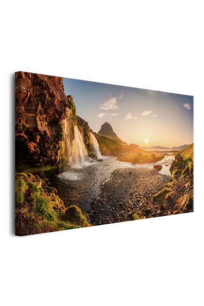 Naklejkomania Tablou pe panza, pentru camera de zi, decor mural, peisaj casca...
