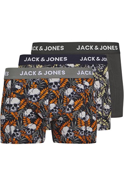 Jack & Jones Jachugo Boxeri pentru băieți, cu cranii, pachet de 3, mărimea S/...