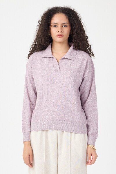 ENQUE Polo Neck Women's Knitwear Sweater