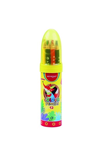 KEYROAD Set 12 creioane colorate, Keyroad, Multicolor