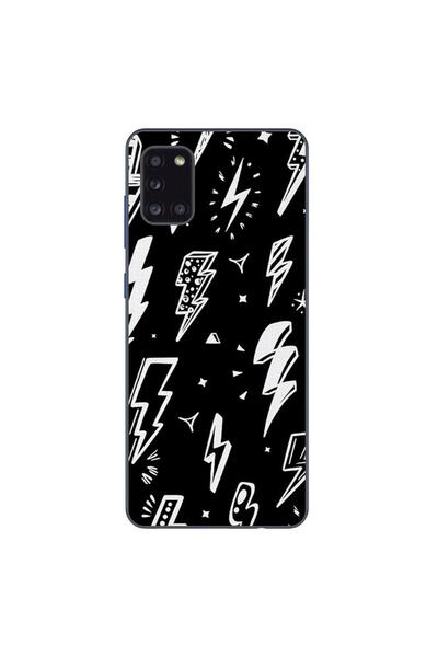 OEM Case compatible with Samsung Galaxy A31 Silicon Gel Tpu Lightnings Pattern