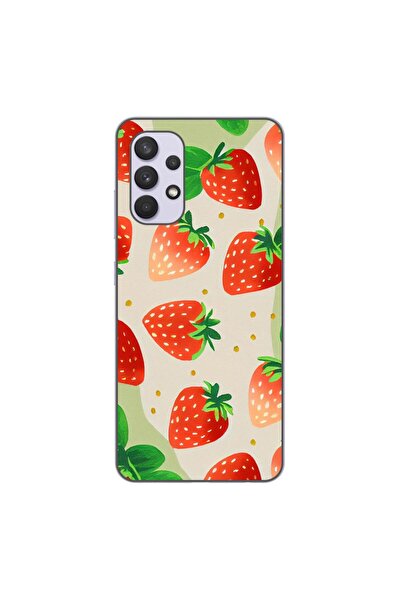 OEM Husa compatibila cu Samsung Galaxy A32 5G Silicon Gel Tpu Model Capsuni P...