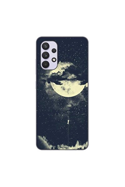 OEM Husa compatibila cu Samsung Galaxy A32 4G Silicon Gel Tpu Model Moon Clim...