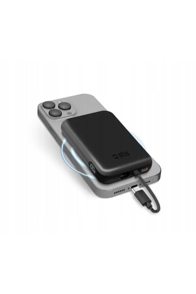 SBSAATGUMUSAKSESUAR Powerbank SBS TEBB5000TCMAG 5000mAh Magsafe PD 20W Încărc...
