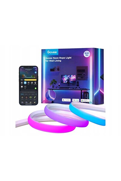 Govee Bandă LED H6641 Bluetooth WIFI cu reglare a luminozității, 5 metri