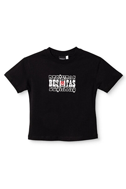 Beşiktaş Unisex Lisans Tişört Bisiklet Yaka Kısa Kol