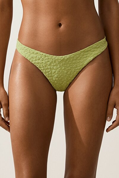 Oysho Çiçekli jakarlı U kesim Brezilya modeli bikini altı