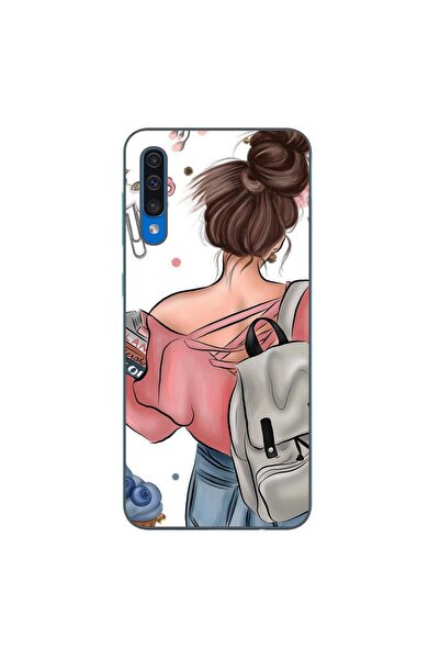 OEM Husa compatibila cu Samsung Galaxy A30S, A50 Silicon Gel Tpu Model Girl F...