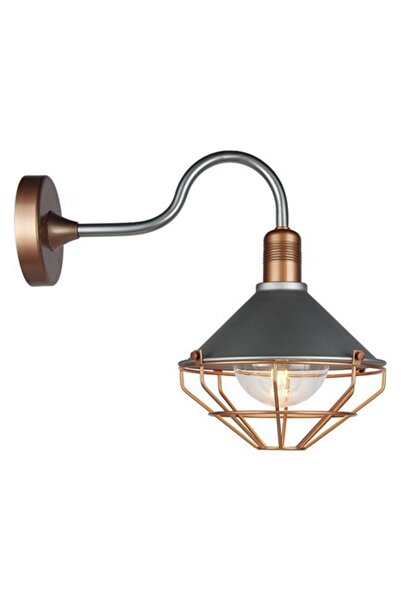 V-TAC Aplică de perete de exterior E27 IP65, Aluminiu, Aur roz, Ø250x420 mm, 60W