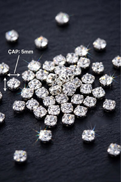 Hobi Goom Crystal Stone Silver Case - Sewn Textile, Wedding Dress and Hobby D...