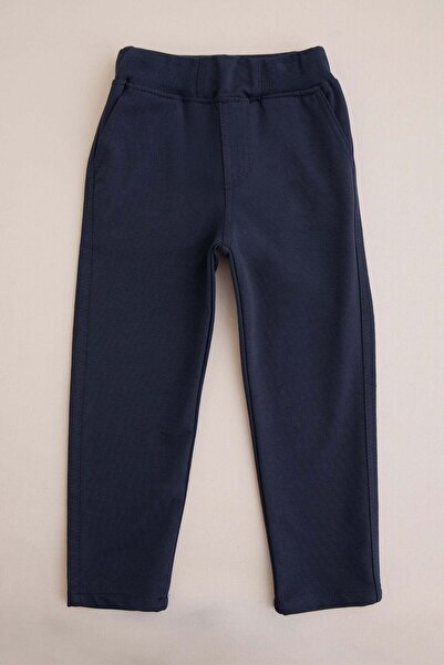 Fulla Moda Unisex dečije pantalone od češljanog pamučnog materijala sa vezani...