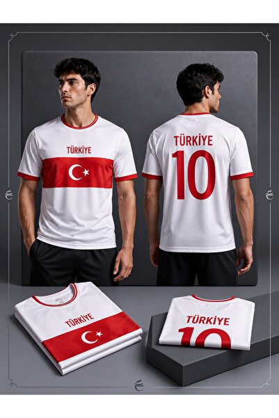 FREAK T-SHIRT FIFA World Cup 26 Türkiye Forması - 2026 Dünya kupası Beyaz Mil...