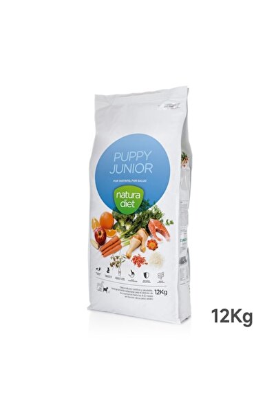 Natura Diet Hrană pentru căței juniori, Pui și Orez 12kg, Hipoalergenică, Căț...
