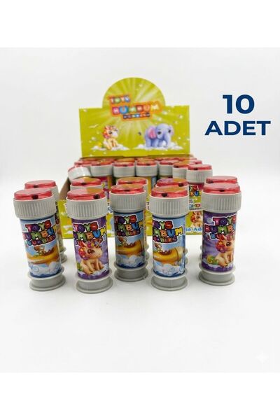 ni-ag Oyuncak Köpük Bubbles Baloncuk Üflemeli Köpük-10 Adet Karne Hediyesi Do...