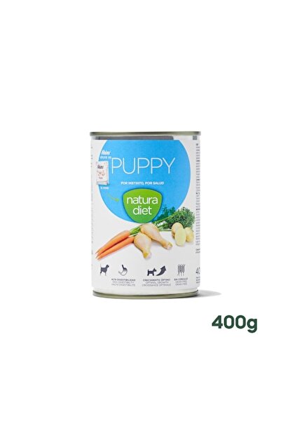 Natura Diet Hrană umedă pentru căței, Pui și Legume 400g, Hipoalergenică, Căț...