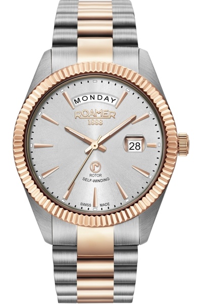 Roamer Ceas bărbătesc 981662 47 15 90, clasic auriu roz