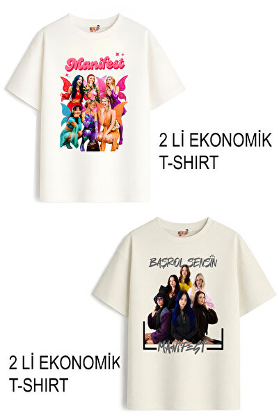 Belya Kids Wear Κοριτσίστικα μπλουζάκια 2 Manifest Design, Οικονομικό Πακέτο ...