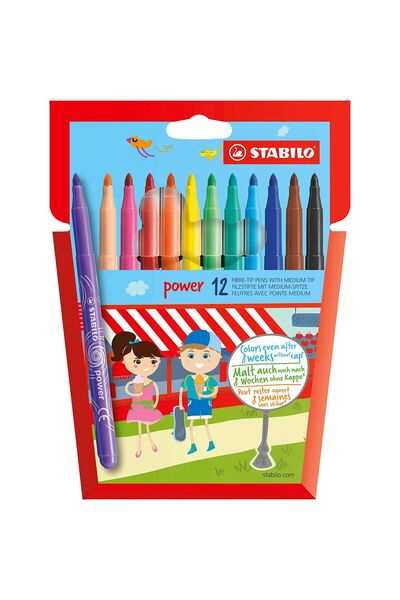 Generic Brand Pixuri electrice cu vârf tip pensă, 12 culori, Husa