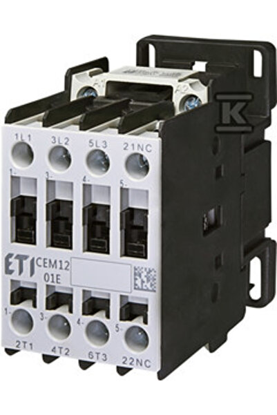 ETI Polam Contactor de putere 12A 3P 230V AC 0Z 1R CEM12.01-230V-50/60Hz 0046...