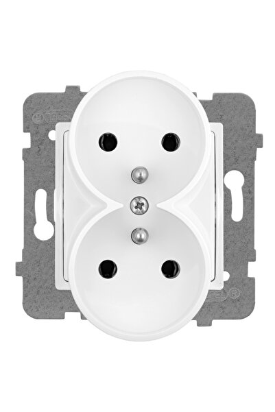 ROSA ROZA Priza dublă cu/ fără ramă GP-2QZ/M.BI